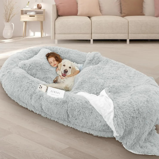 Giant Human Dog Bed Oversize Memory Foam 71 By 45 By 12 In
