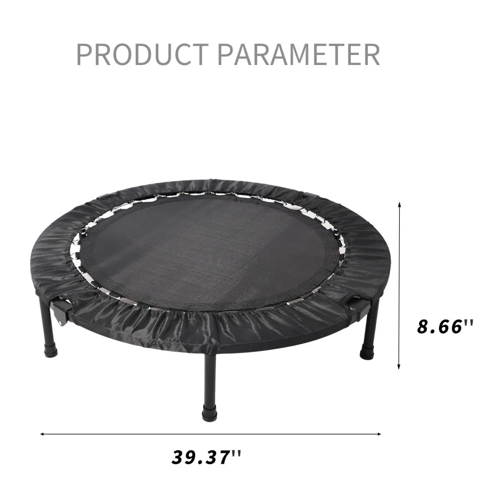 40 Inch Exercise Trampoline for Adults and Kids Jumping Trampoline Fitness Equipment