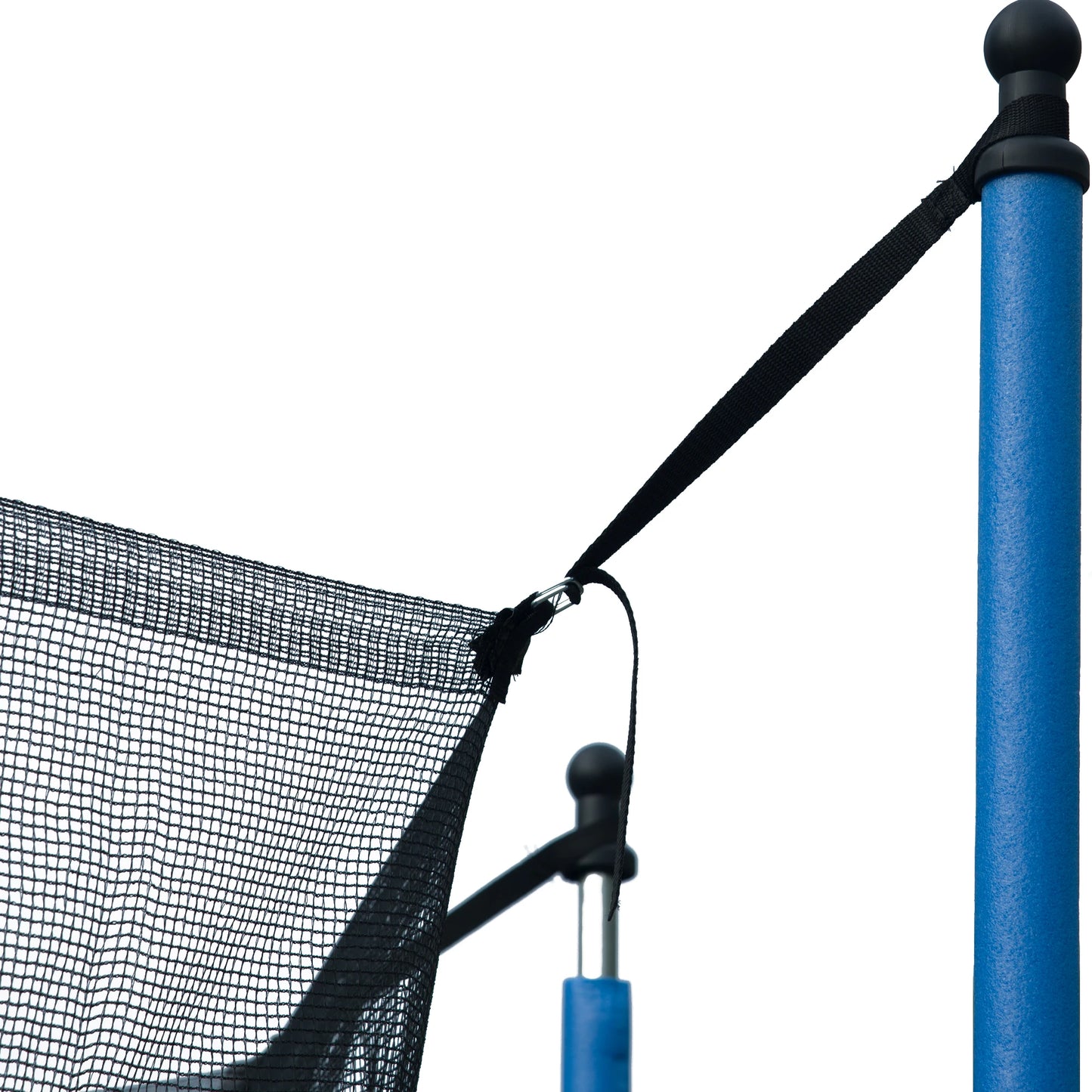 14FT Trampoline With Backboard Outdoor Pumpkin Trampoline With Enclosure Net And Ladder For Kids Teens And Adults