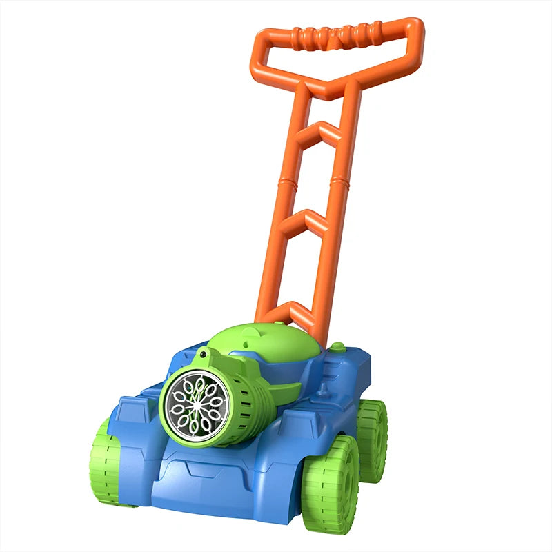 Automatic Lawn Mower Bubble Machine Weeder Soap Maker Blower Baby Activity Walker Outdoor Kids Toys Gift for Boys and Girls