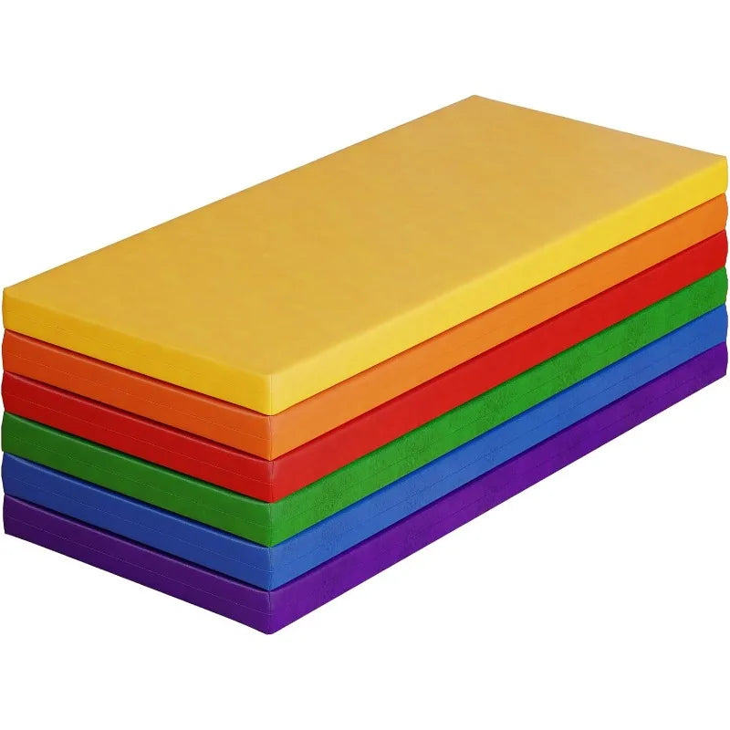 Nap Mats 6 Pcs Toddler Nap Rest Mats for Daycare Preschool 2 Inch Portable Bed Great for Travel and Home