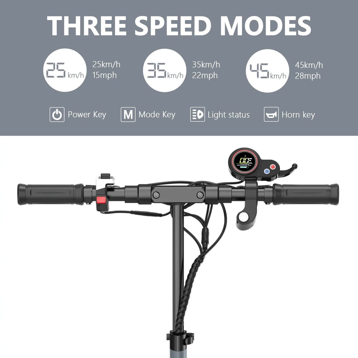 Electric Scooter 800W Motor 25MPH 20-30KM Range 12.5Ah Battery 10 Inch Tire Folding E Scooter Multiple Suspension Dual Braking