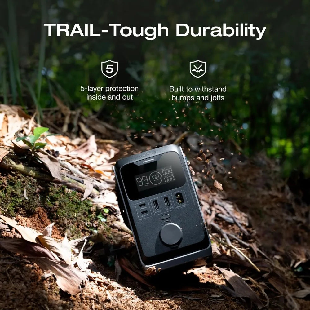 ECOFLOW Trail 300 Portable Power Station 288Wh LiFePO4 300W Output for Camping
