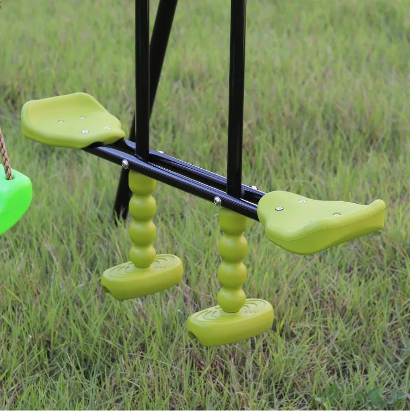 Swing Sets for Backyard 550LBS Swingset Outdoor for Kids with Slide and Glider 1 Saucer Swing
