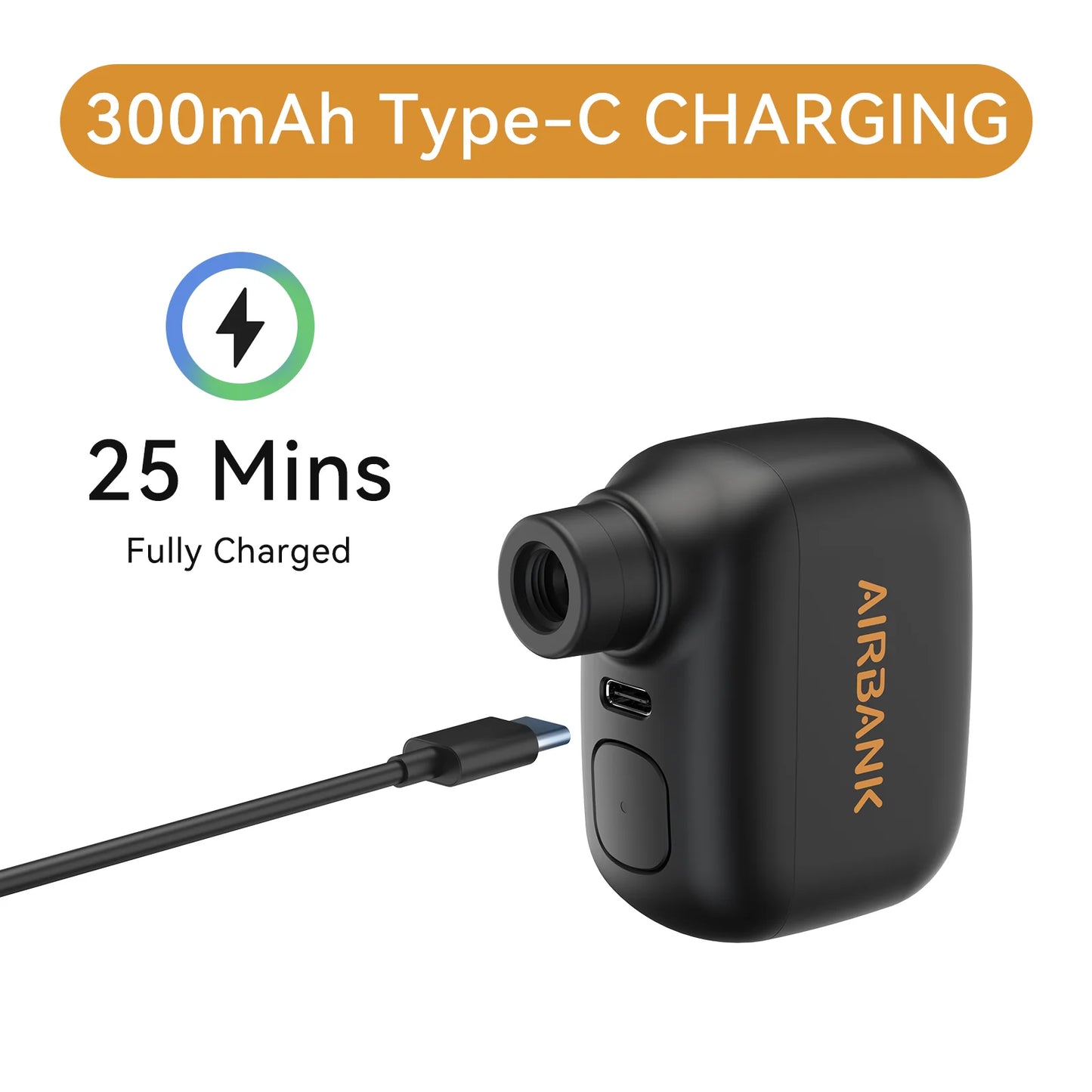 Airbank Pocket SE Portable Electric Bike Pump Cordless Presta Schrader Valve