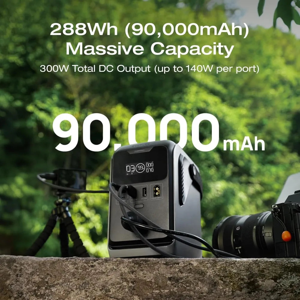 ECOFLOW Trail 300 Portable Power Station 288Wh LiFePO4 300W Output for Camping